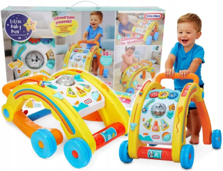 Hračka na tlačenie - Malé tikes baby Bum Walker 3in1 Pusher Table 55AK