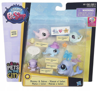 LITTLEST PET SHOP 5 Figúrky Mix Zvieratá DELFÍNY