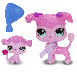Zberateľská figúrka - Littlest Pet Shop Pes Pudel a dieťa LPS Org