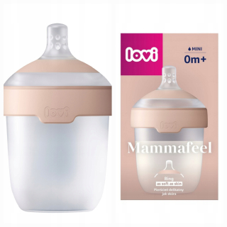 Fľaša na kŕmenie LOVI Mammafeel 150ml s dynamickým cumlíkom 0m+