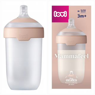 Fľaša na kŕmenie LOVI Mammafeel 250 ml s dynamickým cumlíkom