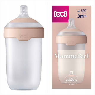 Fľaša na kŕmenie LOVI Mammafeel 250 ml s dynamickým cumlíkom