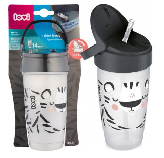 Lovi junior pohár so slamkou 350ml 14m+