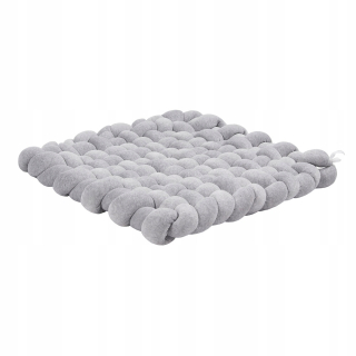 Vzdelávacia podložka pre deti - Lulando Mata Pletená welurem - Gray Melange 80x80cm