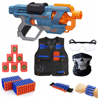 Pištoľ pre deti - MAGA KIT NERF ELITE 2.0 Commander + add-ons