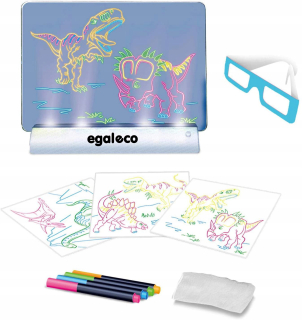 3D magická tableta rysovacej doske + okuliare