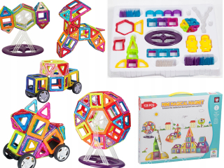 Magneticka stavebnica - Magnetic neodýmu Blocks sada 128 prvkov