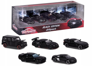 Autíčko pre deti - Mažoretiek 5 Pack Auto Metal Black Editio 212053174
