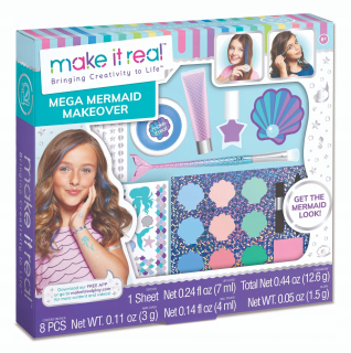 Urobte to skutočné kozmetické nastavenie Mermaid Makeup
