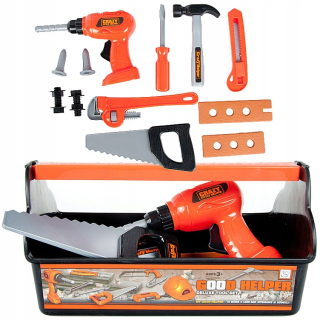 Malý DIY nástroj nastavený v krabici