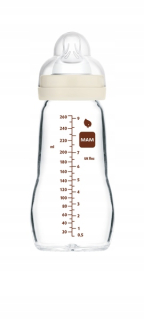 MAM Baby Feel Good sklenená fľaša 260 ml 2 m+