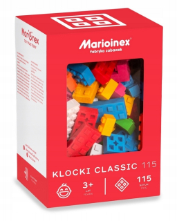 Stavebnica - Marioinex Klasické 115+ stavebné bloky FREE