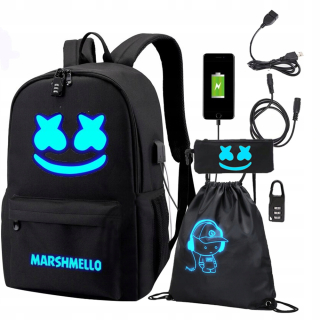 MARSHMELLO ŠKOLSKÝ TAŠKA NA BATOH USB veľký SET