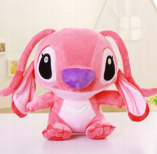 ANDZIA MASKOT LILO A STITCH PLYŠOVÁ HRAČKA 35 cm RUŽOVÝ STITCH