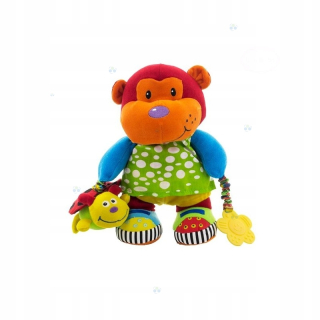 Hrkálka, chrastítko - Maskot plyšová opice # D1