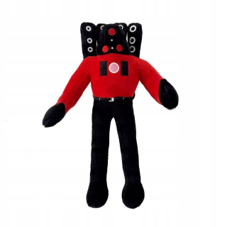Maskot Skibidi toaleta WC plyšová hračka 30 cm