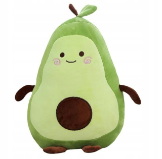 Maskot avokádo plyšový plyšový vankúš 65 cm