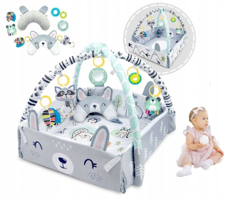 Vzdelávacia podložka - Mat pre dieťa 0+ vzdelávacie hračky 3in1 Playpen