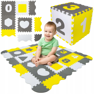 Vzdelávacia podložka veľká penová puzzle hrubá letnícka xxl 150x150cm pre deti
