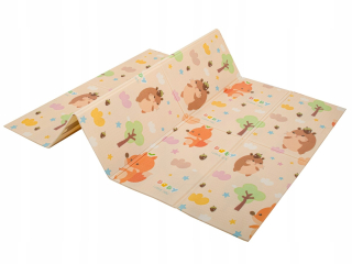 Vzdelávacia podložka pre deti - Vzdelávacie mat Obojstranný hedgehide / medveď 150x195cm