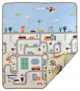 Vzdelávacia podložka pre deti - Vzdelávacie Mat Penové City Streets 180 x 200