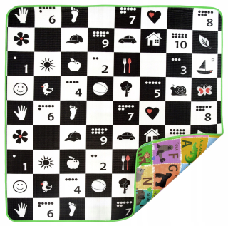 Vzdelávacia podložka pre deti - Vzdelávacie Mata Foam Polish Alphabet 180x200