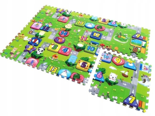 Vzdelávacia podložka pre deti - Vzdelávacie Mata Puzzle EVA pena na podlahe 4