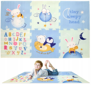 Vzdelávacia podložka pre deti - Pena dôstojník. Educational pastel tuk puzzle
