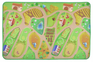 Vzdelávacia podložka pre deti - Vzdelávacie Foam Mat vidieku farme Streets 98x150