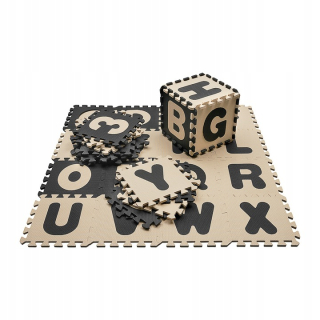 Vzdelávacia podložka pre deti - EVA Puzzle mata abeceda 36el silná XXL