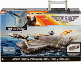 Loďka, parník - Matchbox Lietadlá dopravcu Top Gun Set 1 jet