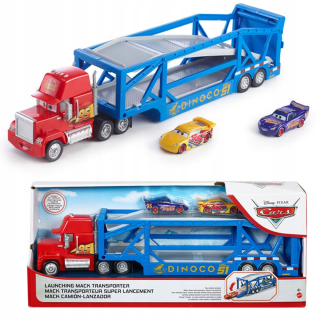 Rozprávkové autíčko - Mattel Cars Tir Transporter Maniek Lawet +2 auta
