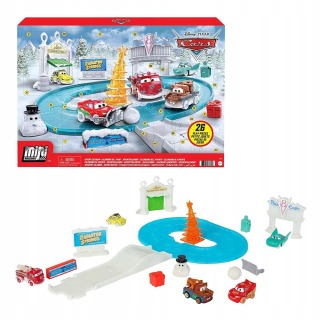 Rozprávkové autíčko - Mattel Disney Cars Microauta Adventný kalendár