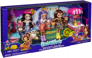 Bábika - Mattel Enchantimals 3 Potom bábika set