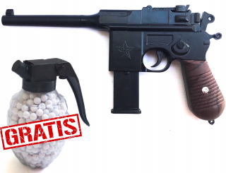 Pištoľ pre deti - Mauser C96 Metal Gun na loptičiek zadarmo