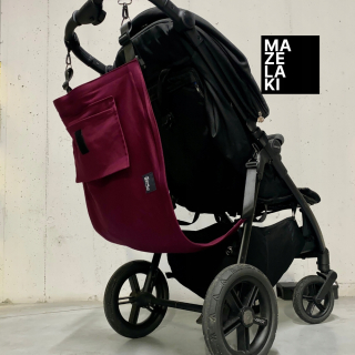MAZELAKI HAMMOCK PRÍDAVNÝ KOčík PRÍDAVNÝ, CLASSIC bordový