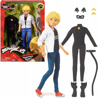 Oblek Bandai Miraculous Adrien a čierna mačka 26 cm