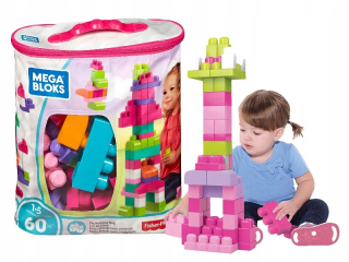 Stavebnica Mega Bloks - Mega Bloks Building Blocks 60 El Bag Dch54 pre dievčatá