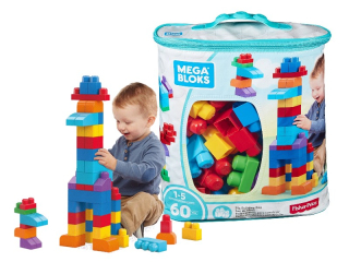 Stavebnica Mega Bloks - Mega Bloks Blocks 60 Pads Big DCH55 Bag