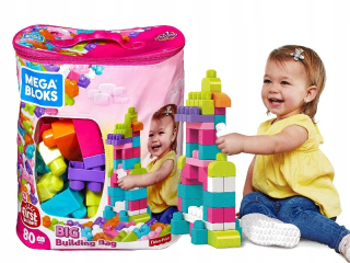 Stavebnica Mega Bloks - Mega Bloks Building Blocks 80 Pads Big Bag DCH62
