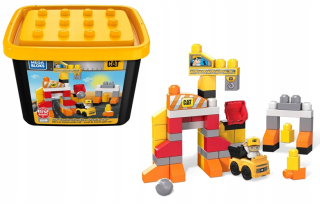 Stavebnica Mega Bloks - Mega Bloks Blocks Building Square Cat GJH44 Bucket
