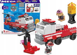 MEGA BLOKS Tlapková patrola Viacúčelový hasičský voz 2v1 s MARSHALL SKYE