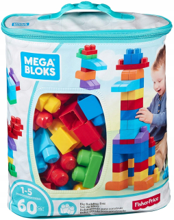 Stavebnica Mega Bloks - Mega Bloks sáčok s blokmi Modrá CYP67 DCH55