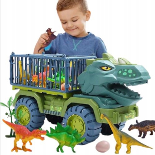 Stavebnica, slamky - MEGA JURA Hračky Dinosaury Prepravné kamióny