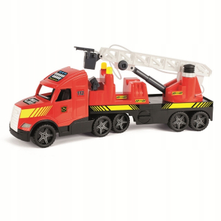 Hasičské auto - MEGA OHEŇ JASNÝ V TEMNEJ 79 cm KOŠI