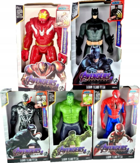 Akčná figúrka, postavička - MEGA SET 5 Čísla Avengers Hulk Spiderman