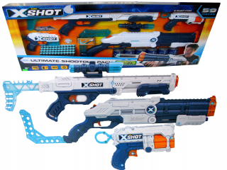 Pištoľ pre deti - Mega Great Set 3 Weapon Rifle Gun Cartridges
