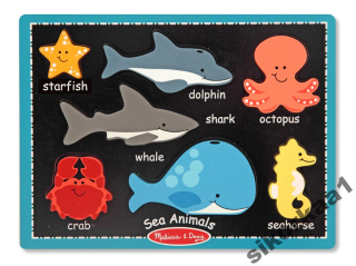 Melissa Doug Wooden Thick Puzzle Pads Ocean