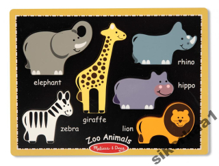Melissa Doug Wooden Thick Puzzle Pads Zoo