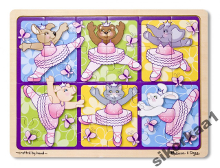 Melissa Doug Wooden Puzzle v Tack Ballets